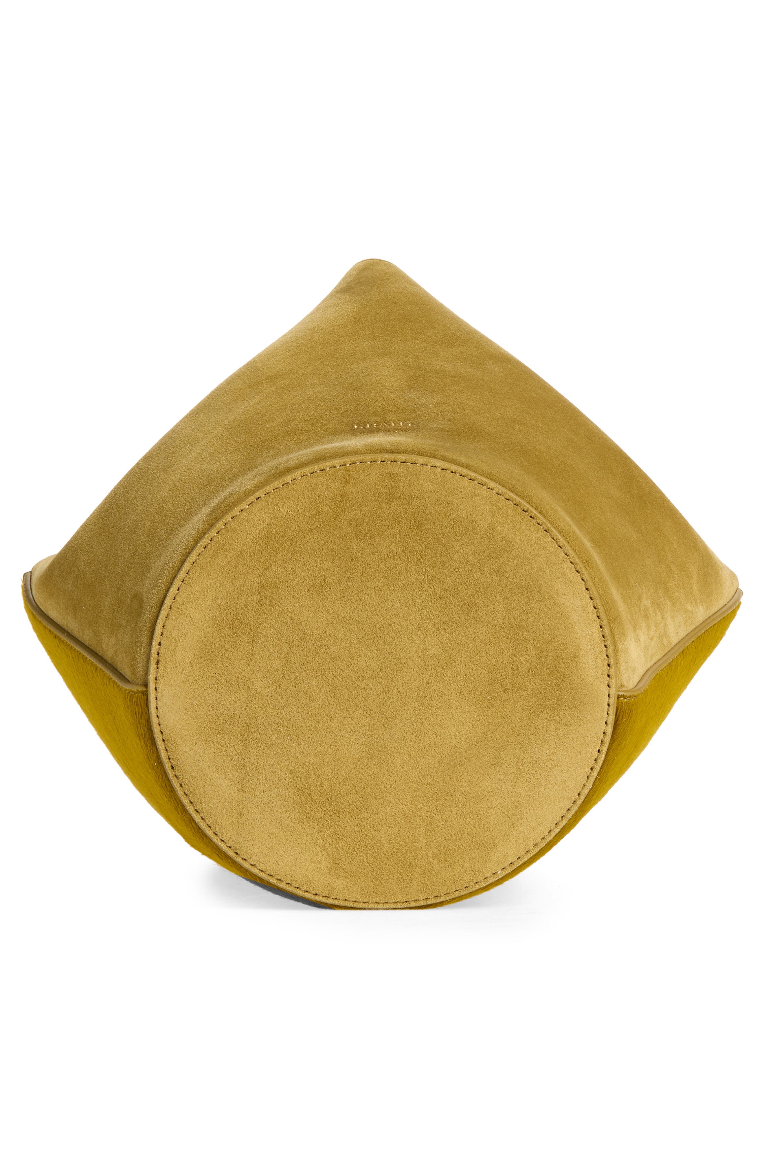 Lotus Mini Genuine Calf Hair & Suede Tote, Alternate, color, GOLDEN OLIVE