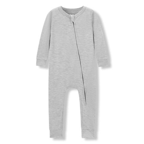 Luxe Solid Zipper Pajama (Baby)