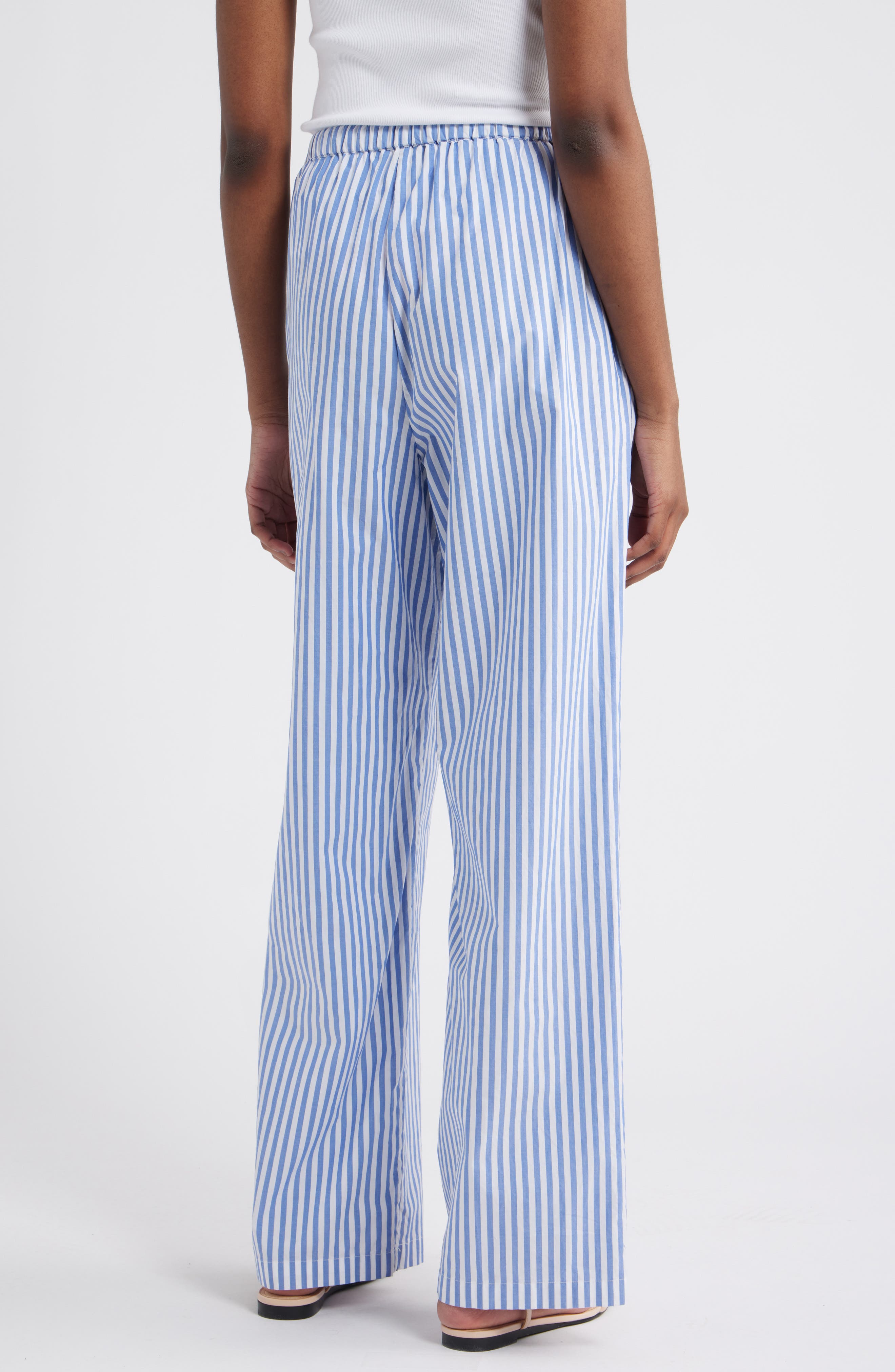 Emmie Stripe Cotton Drawstring Pants - image 2