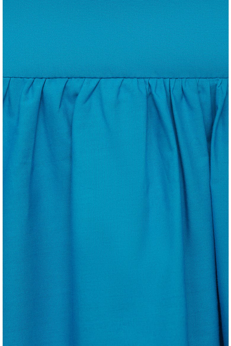 Tiered Cotton Maxi Skirt, Alternate, color, BLUE
