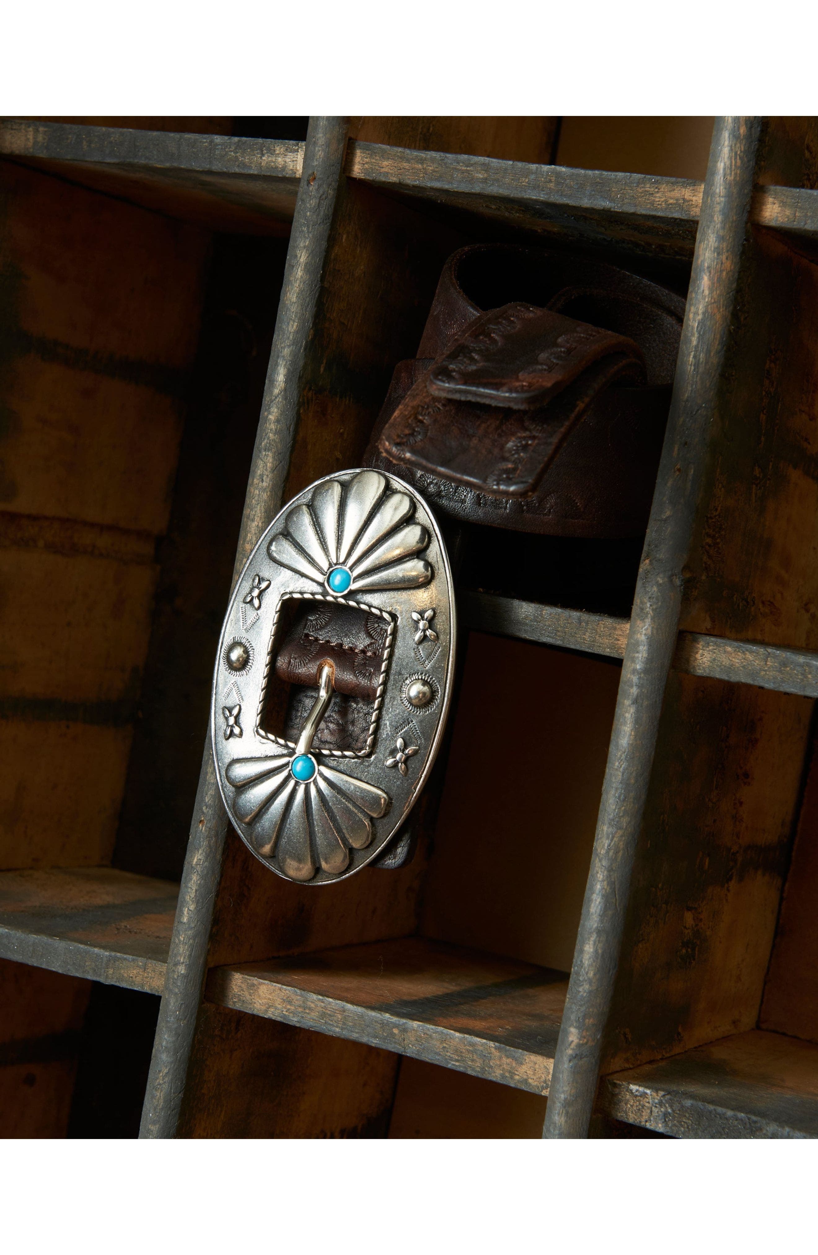 Fortela Trinity Leather Belt In Brown