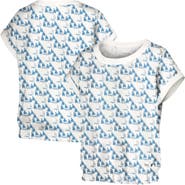 LUSSO Women's Lusso  White Los Angeles Dodgers Madge Dolman Tri-Blend T-Shirt