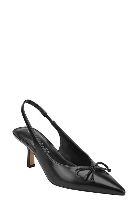 Gretel Slingback Pointed Toe Bow Pump (Women)