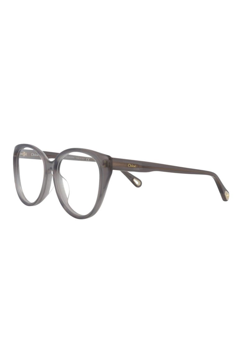54mm Cat Eye Optical Glasses, Alternate, color, GREY GREY TRANSPARENT