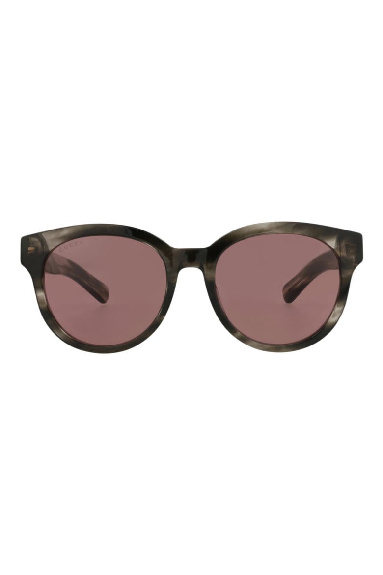 53mm Round Sunglasses, Main, color, HAVANA HAVANA BROWN