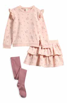 Kids' Sweatshirt, Skirt & Socks Set