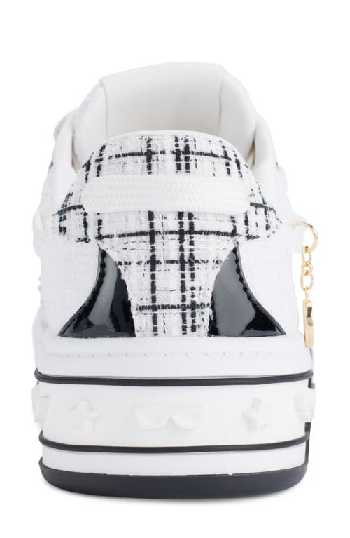 Shop Karl Lagerfeld Charna Lace Up Sneaker In White