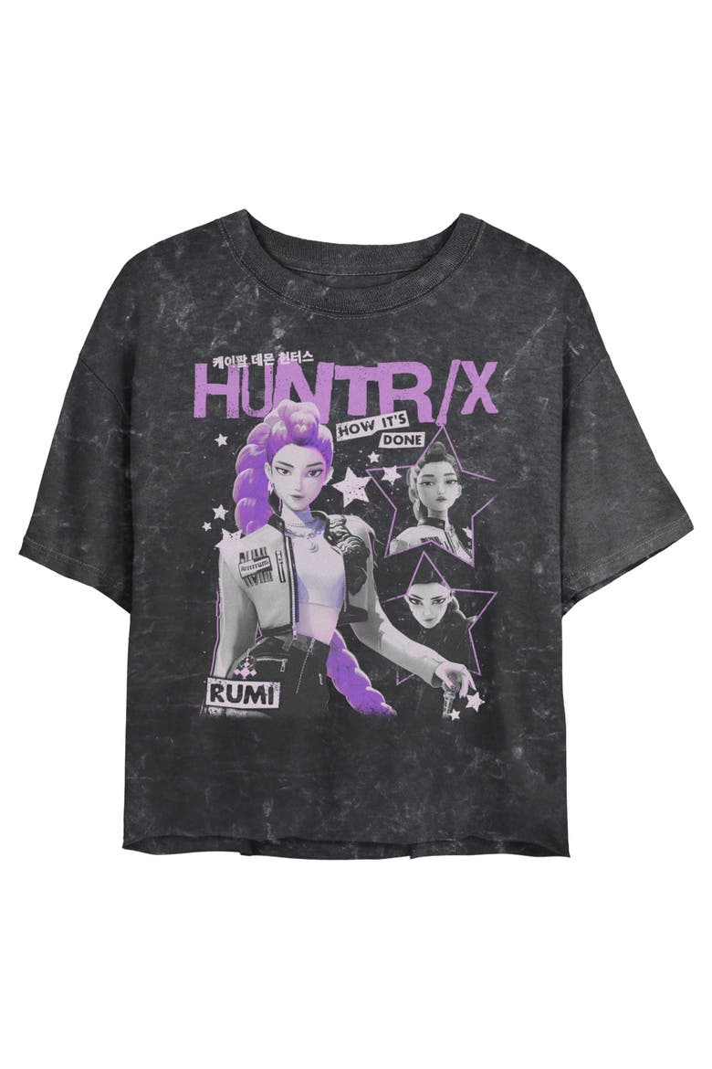 Junior's KPop Demon Hunters Rumi Idol Stars  Graphic T-Shirt, Main, color, Black