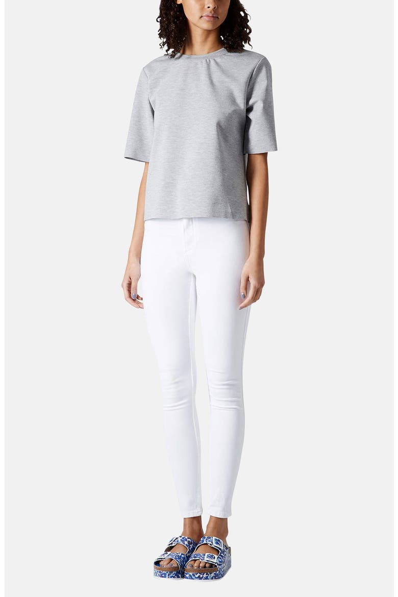 Moto 'Joni' High Rise Skinny Jeans, Alternate, color, WHITE
