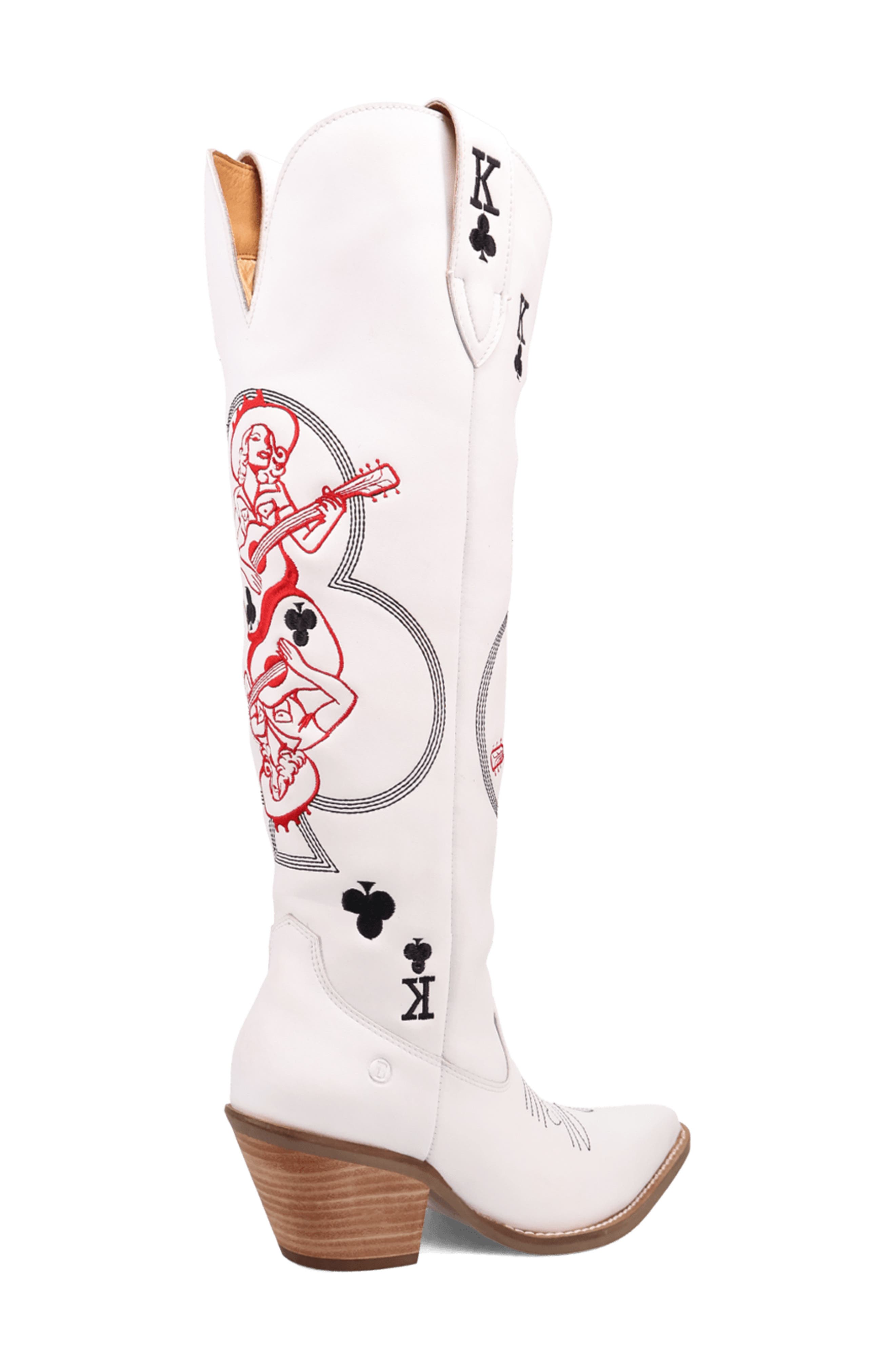King of Clubs Western Boot, Alternate, color, WHITE