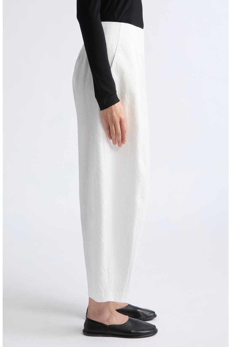 Pallin High Waist Textured Pants, Alternate, color, WHITE