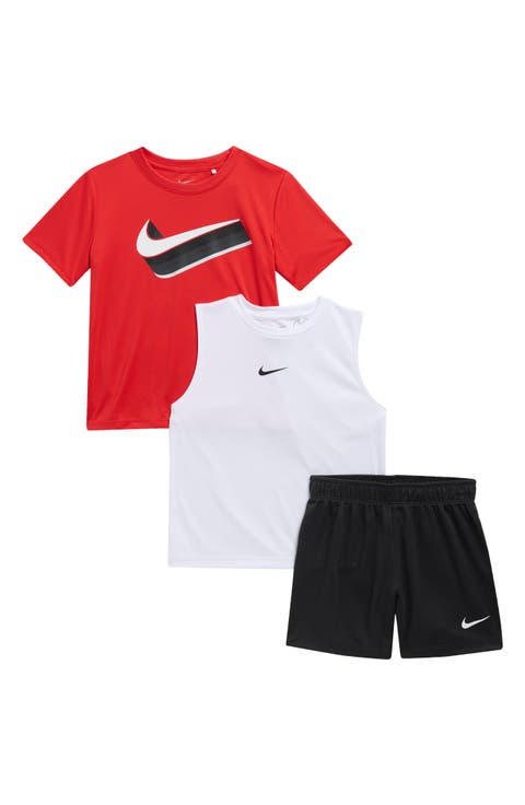 Kids' Dri-FIT T-Shirt, Tank & Shorts Set (Toddler & Little Kid)