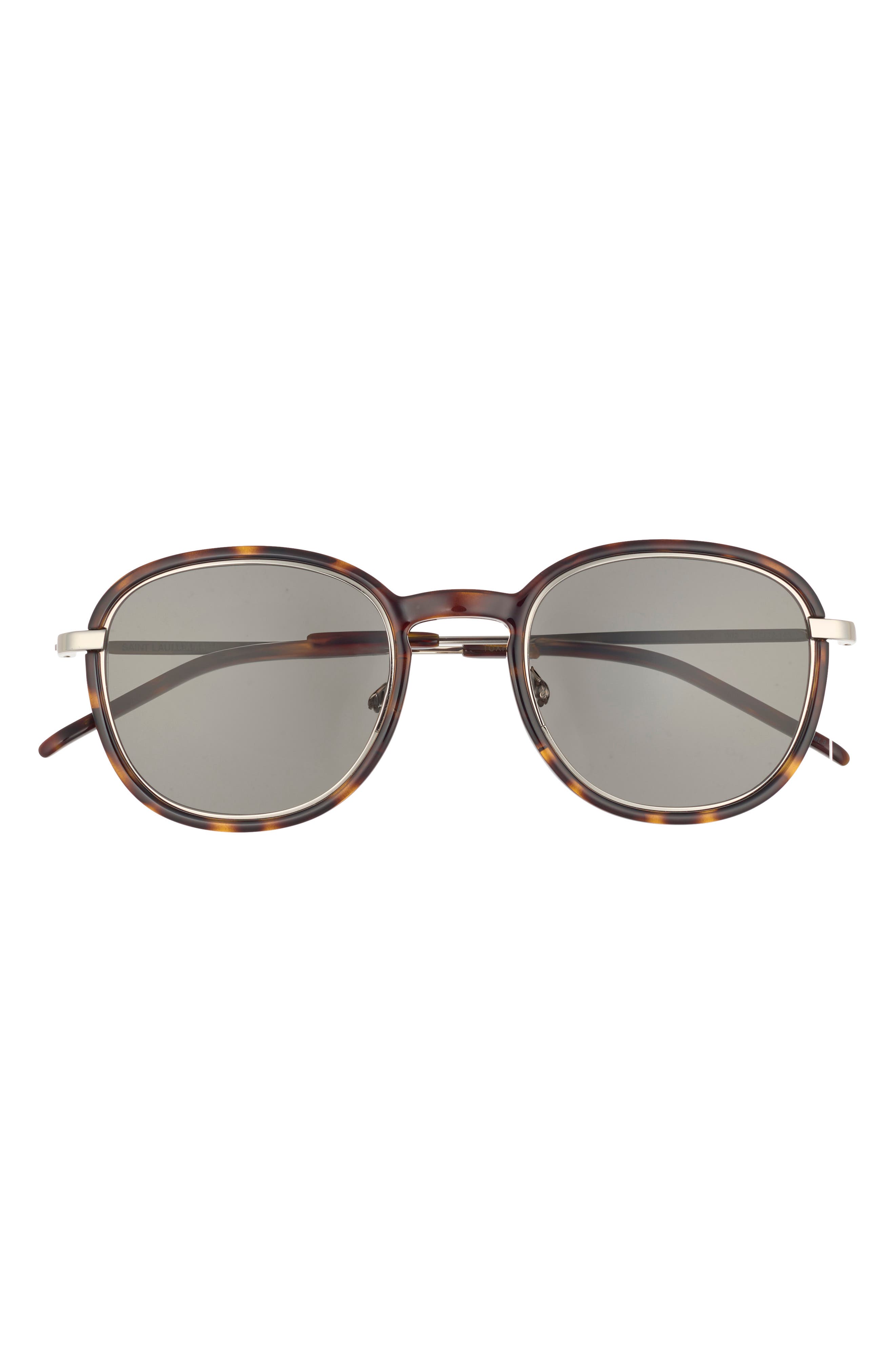 Saint Laurent 49mm Round Sunglasses