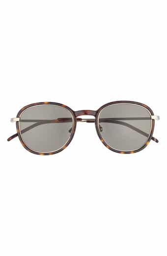 Saint Laurent 49mm Round Sunglasses