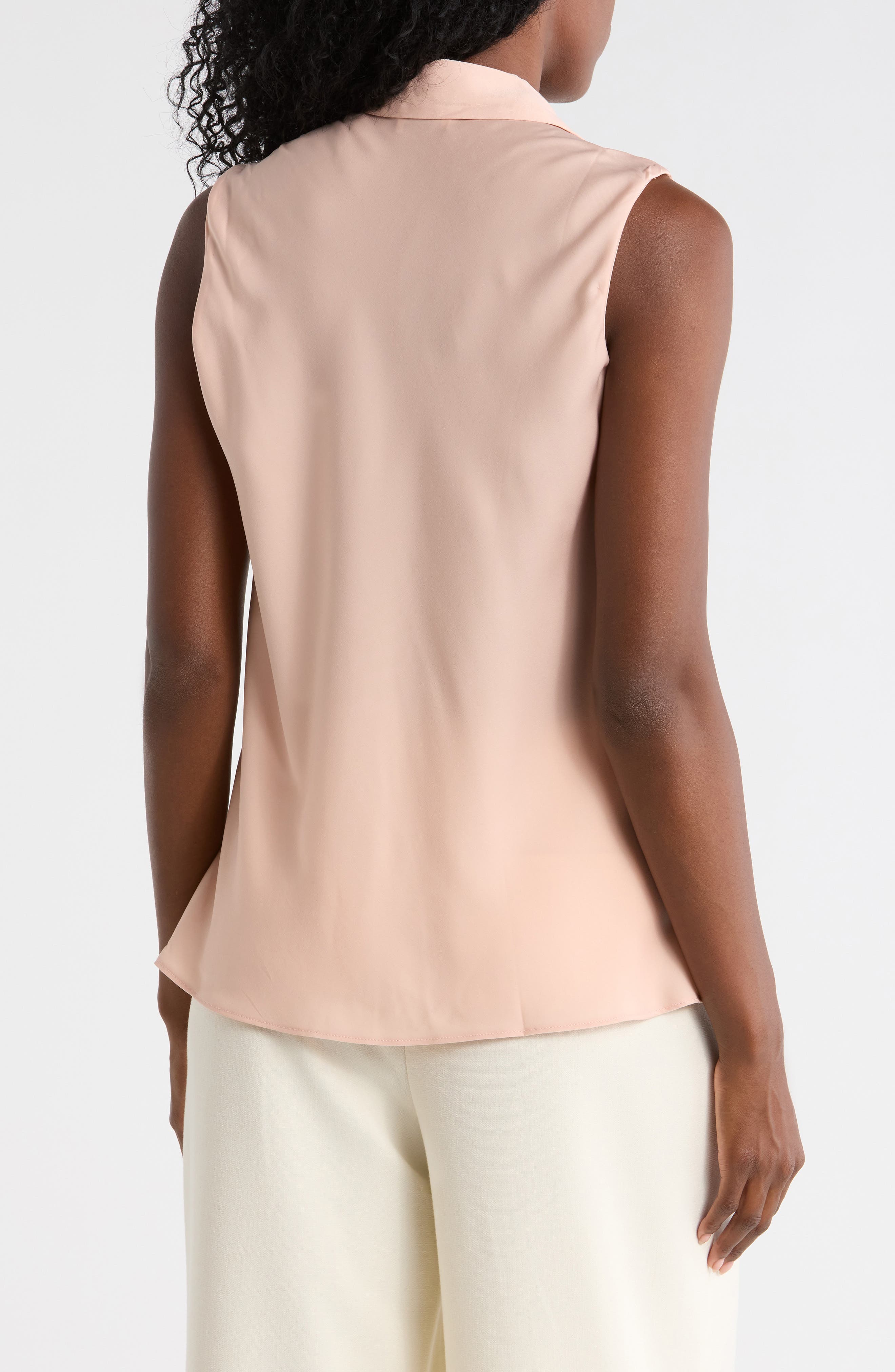 Sleeveless Button-Up Shirt - image 4