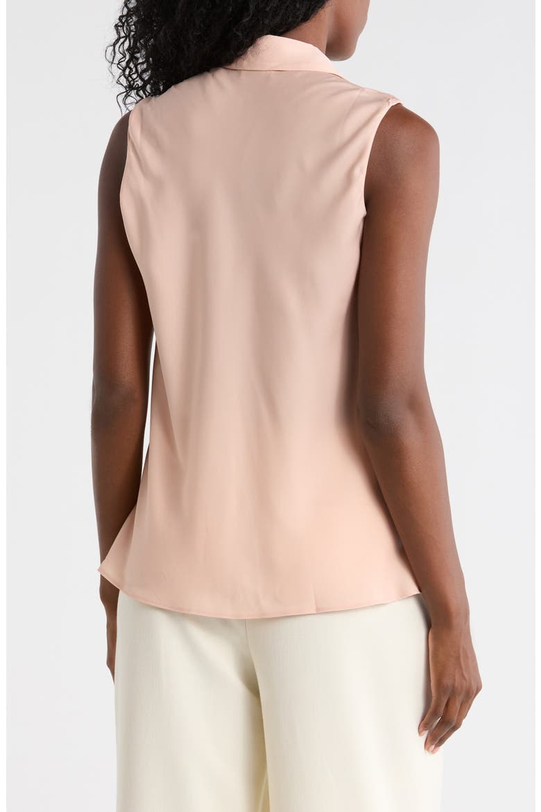 Sleeveless Button-Up Shirt, Alternate, color, BLUSH