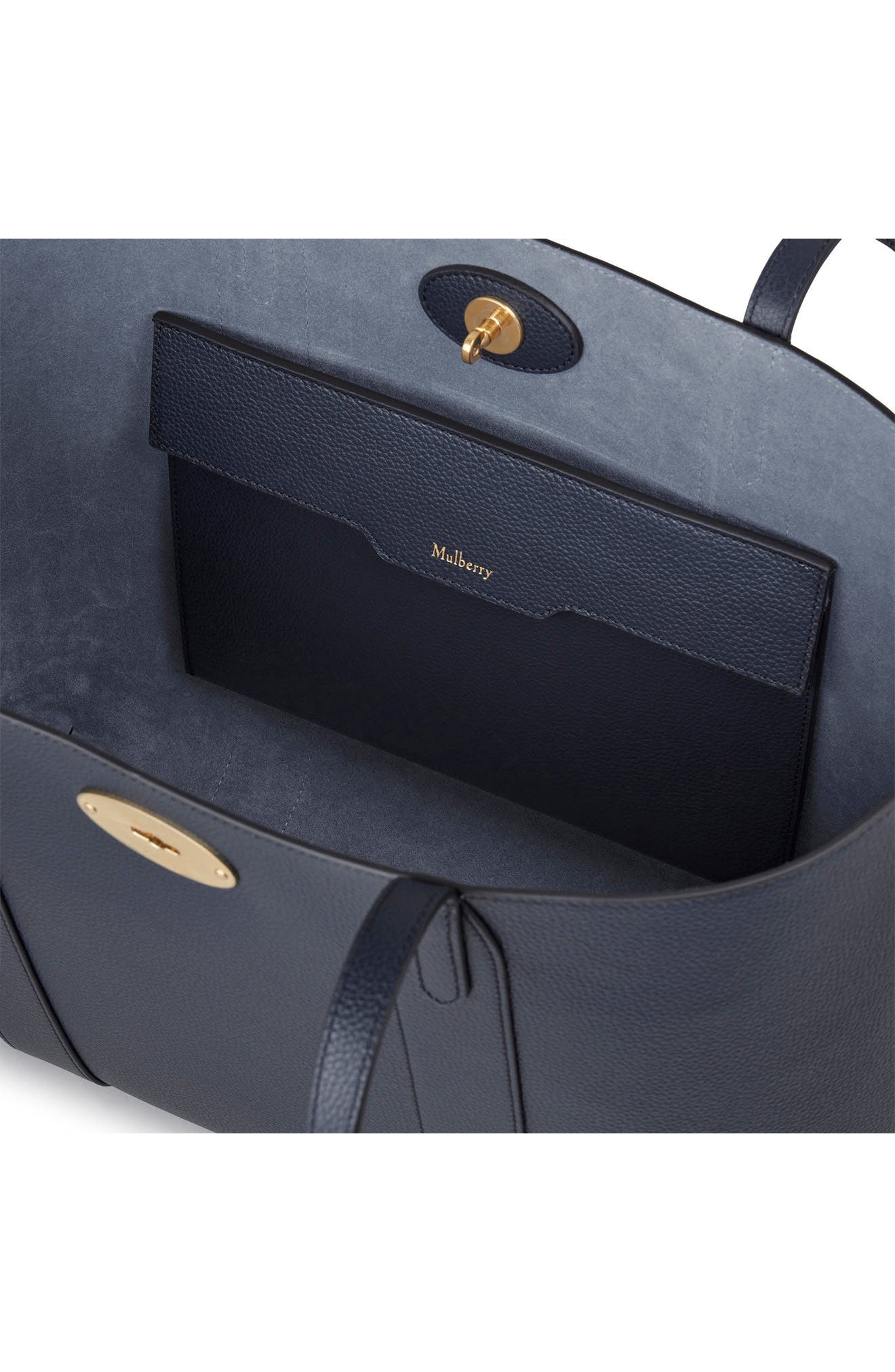 Bayswater Leather Tote, Alternate, color, NIGHT SKY-POPLIN BLUE