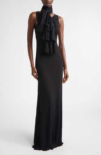 Bow Detail Fluid Jersey Dress