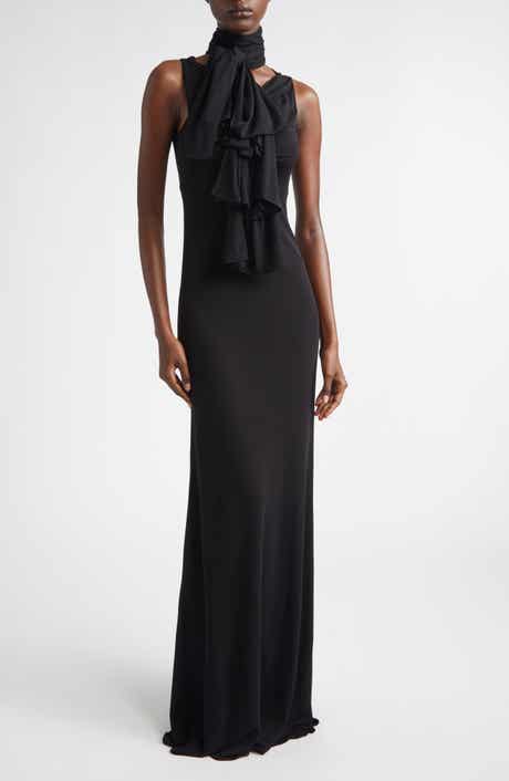 Bow Detail Fluid Jersey Dress