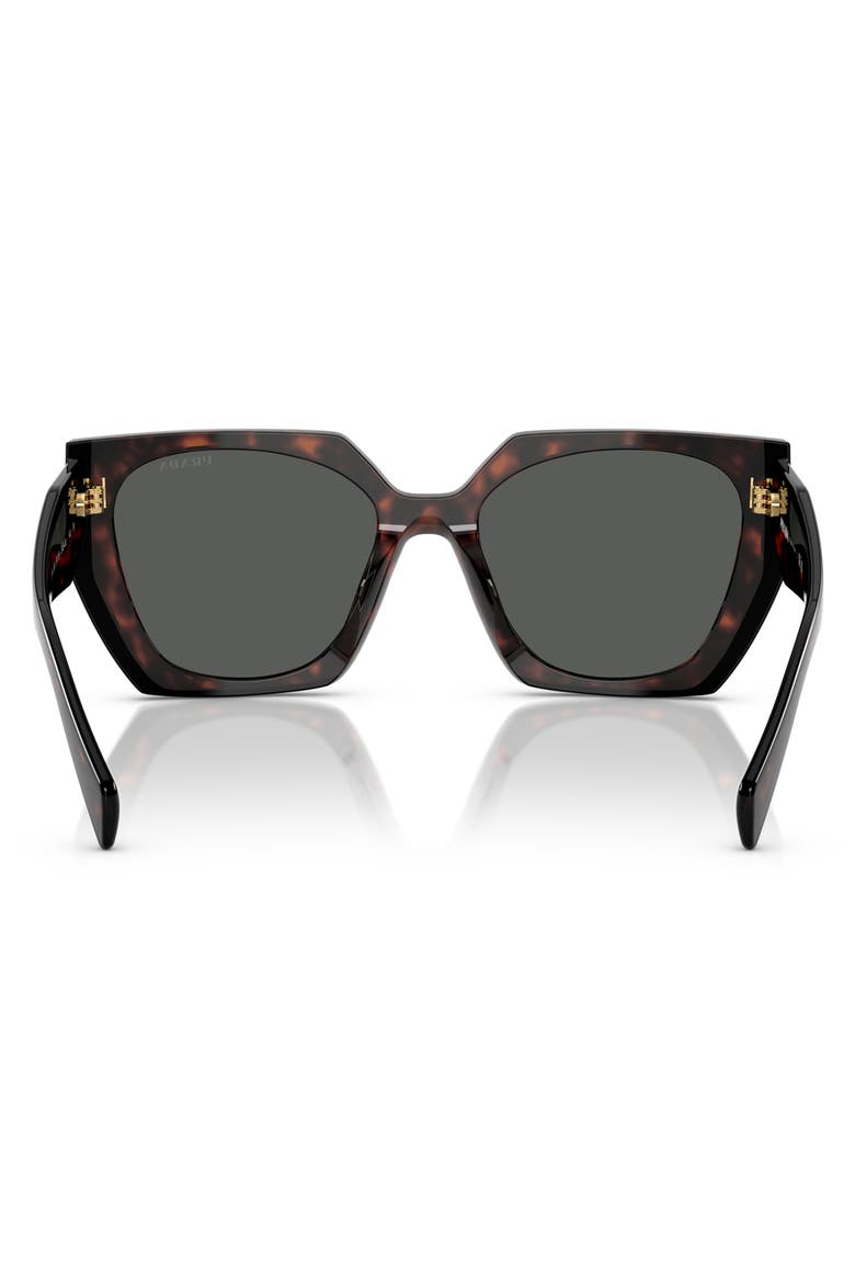 54mm Geometric Sunglasses, Alternate, color, BLACK GREY