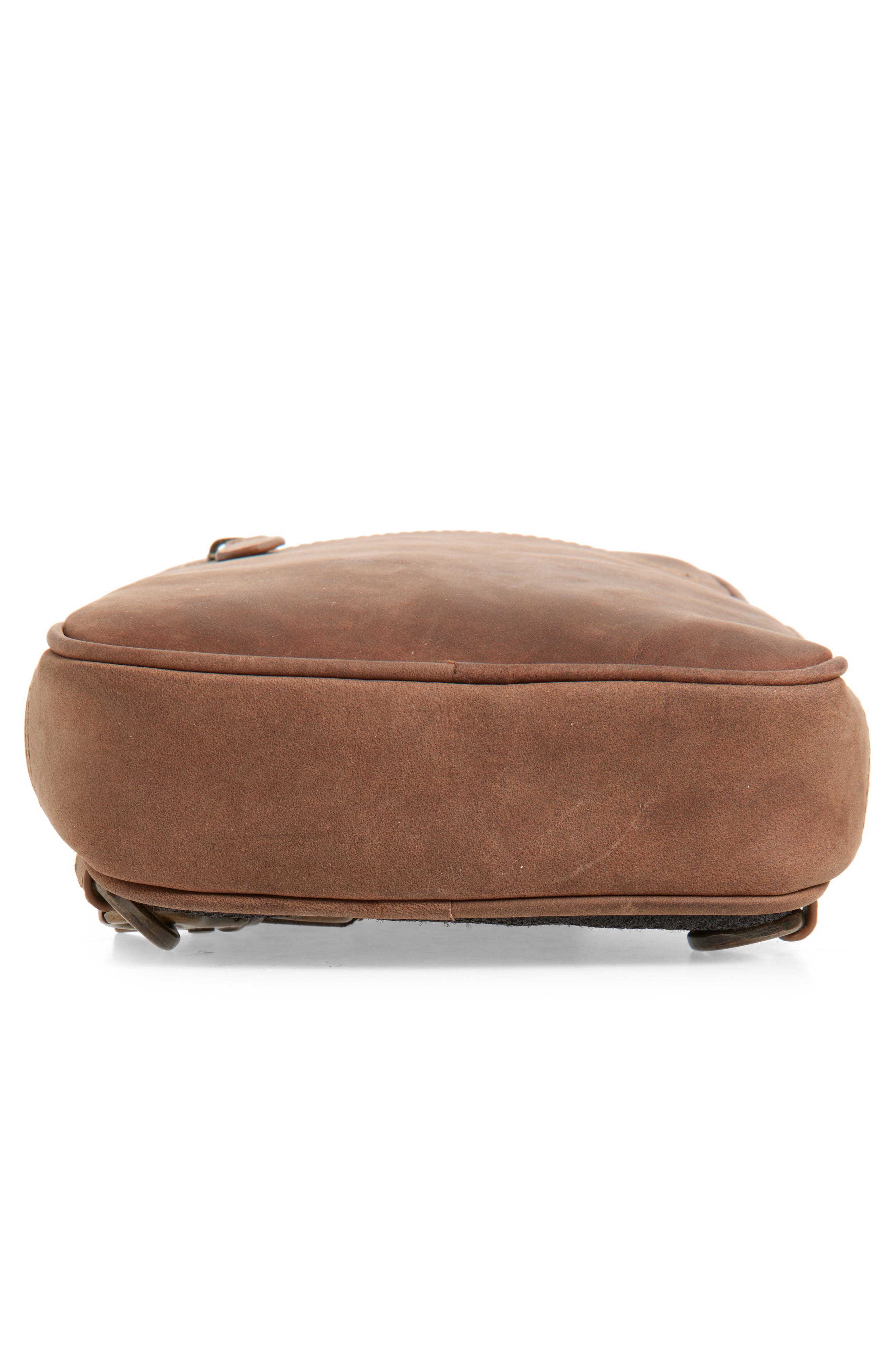 Johnston & Murphy Oil Tanned Leather Sling Bag, Alternate, color, Oil Tan