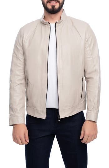 Vellapais Smooth Leather Jacket In Pink