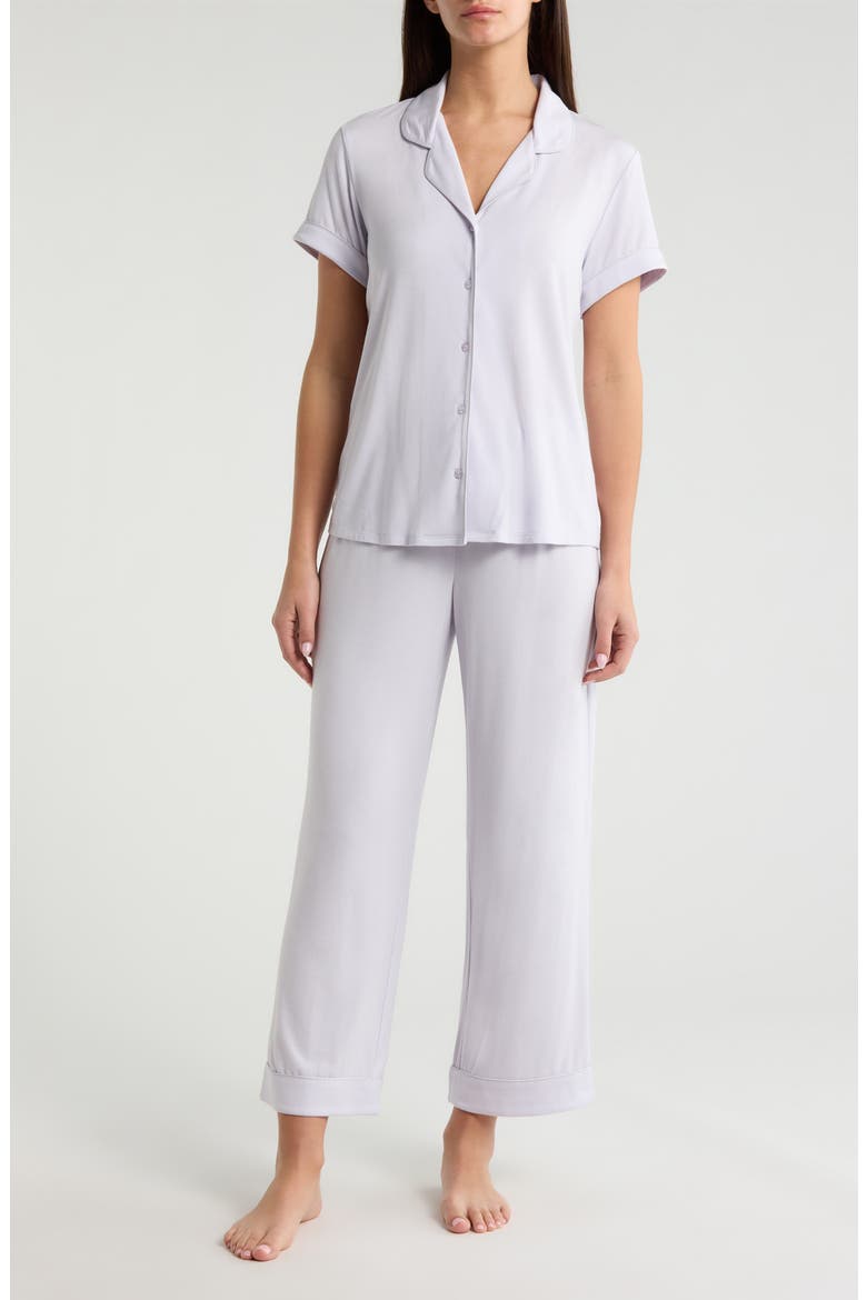 Moonlight Eco Crop Pajamas, Main, color, PURPLE PUFF