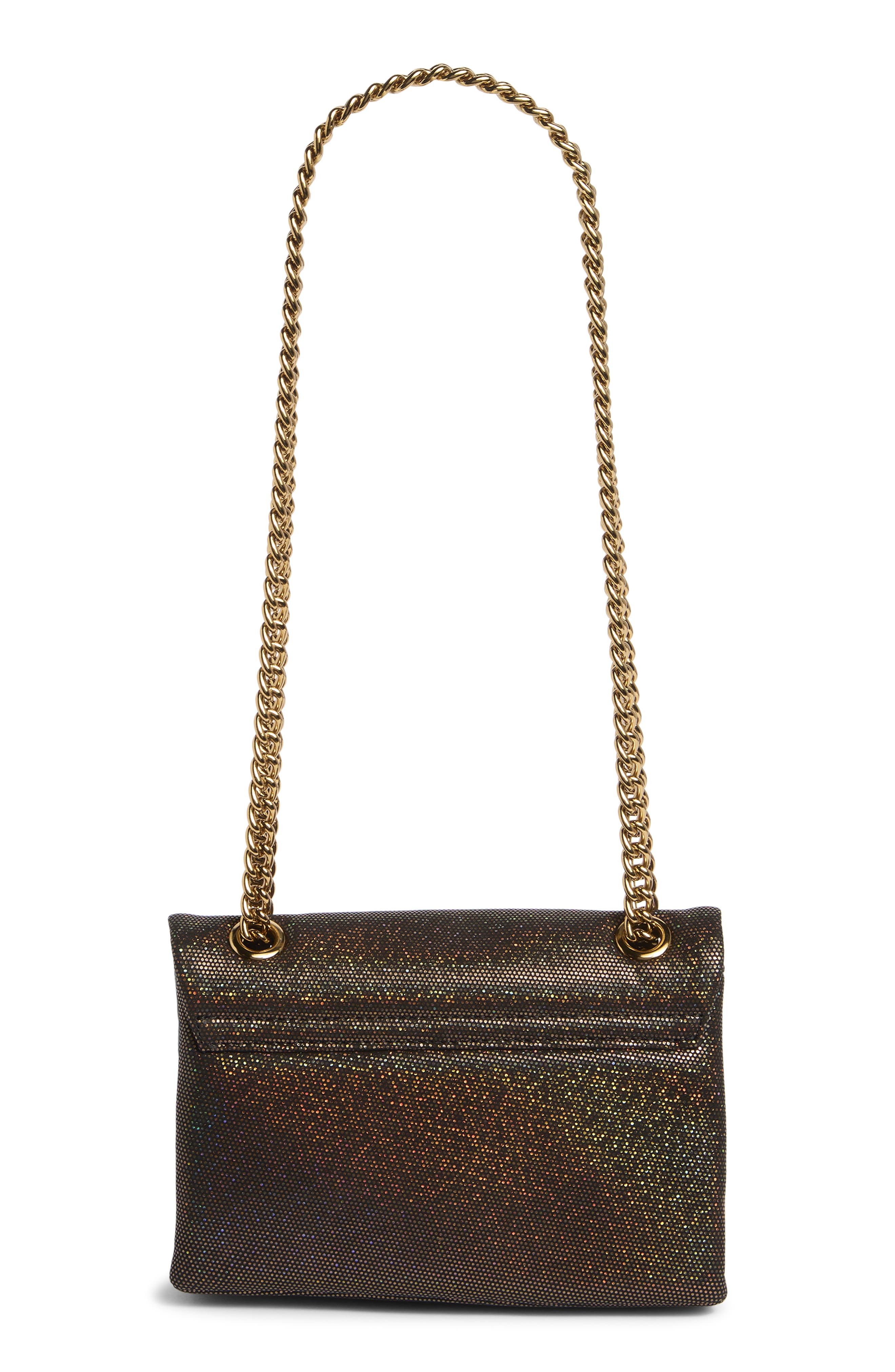Kurt Geiger London Mini Braxton Crossbody Bag, Alternate, color, Metallic