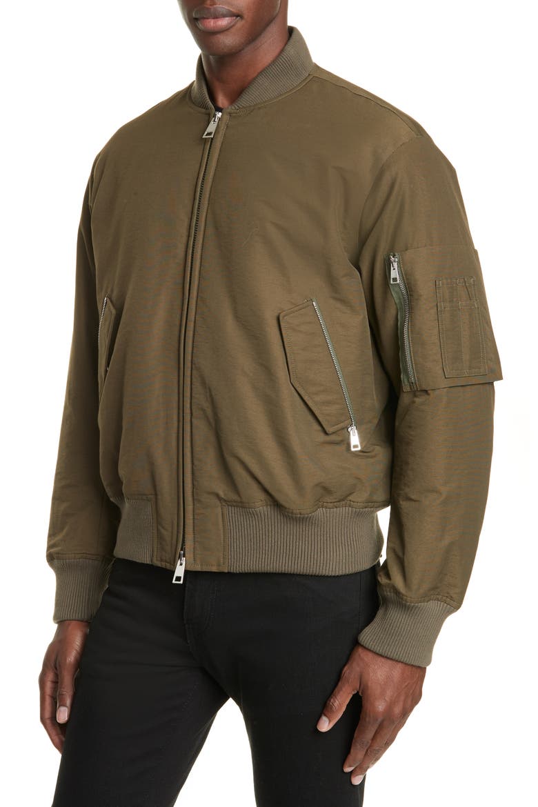 Bomber Flight Jacket, Alternate, color, ARMY