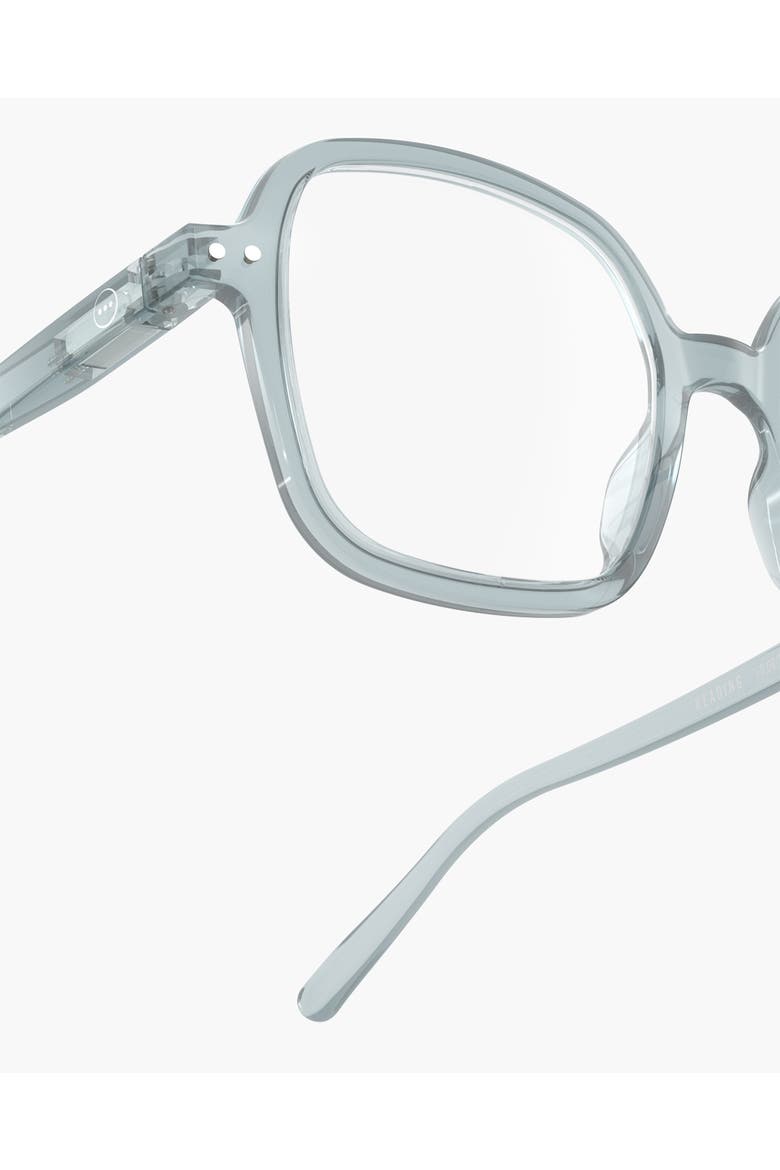 Office 52mm Square Reading Glasses, Alternate, color, Frozen Blue