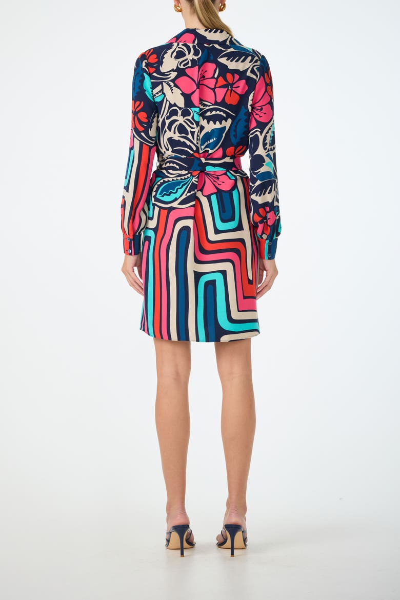 Promenade Printed Shirt Dress, Alternate, color, Multi