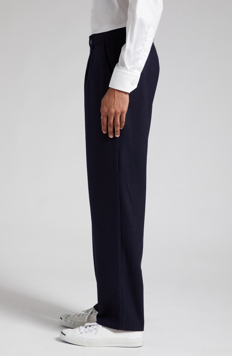 De Bonne Facture Pleated Wool Pants, Alternate, color, 