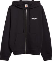 Sky High Farm Workwear Gender Inclusive Flower Logo Regenerative Cotton Graphic Hoodie