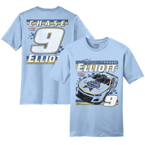 Men's Hendrick Motorsports Team Collection  Light Blue Chase Elliott Kelley Blue Book T-Shirt