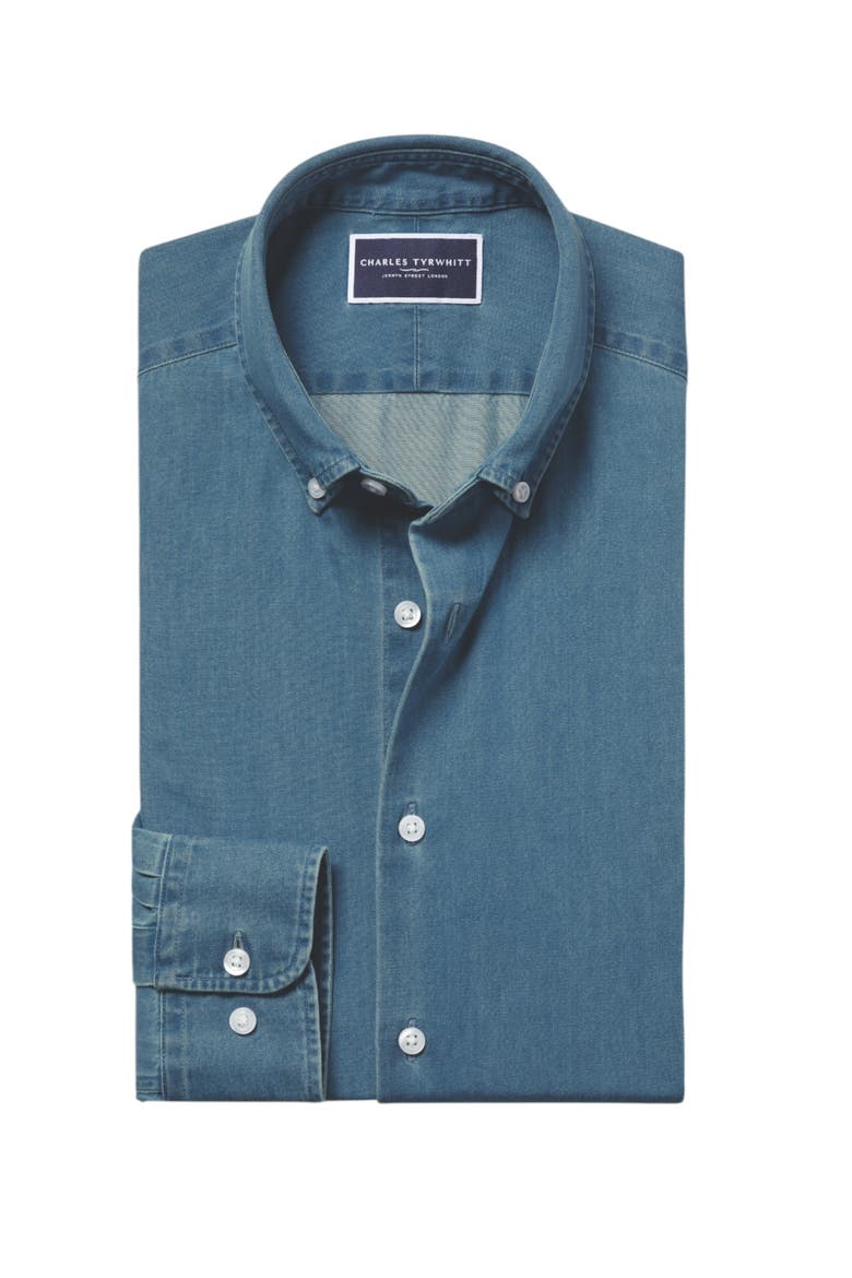 Denim Shirt, Alternate, color, Ocean Blue