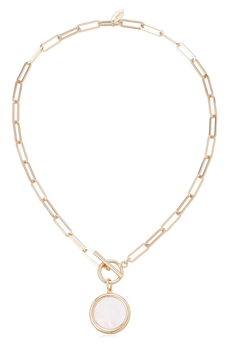 Pendant Toggle Necklace, Alternate, color, GOLD