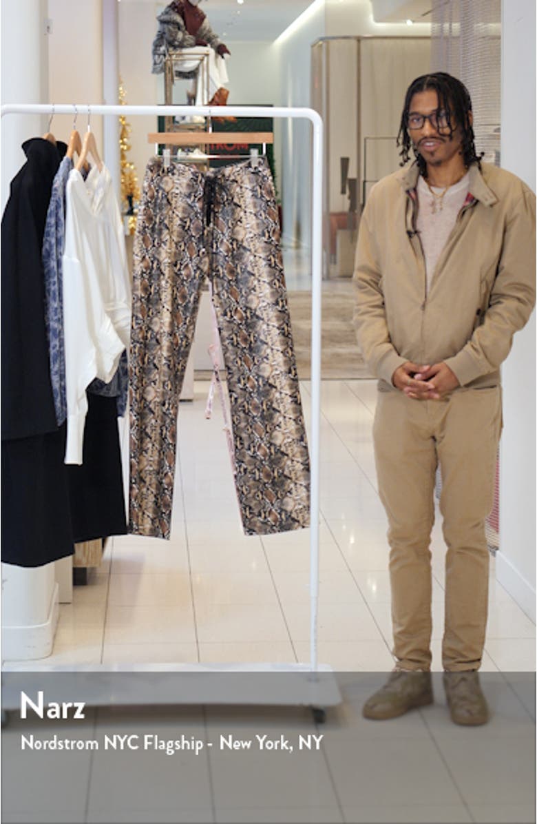 Sernia Lace-Up Faux Leather Trousers, sales video thumbnail