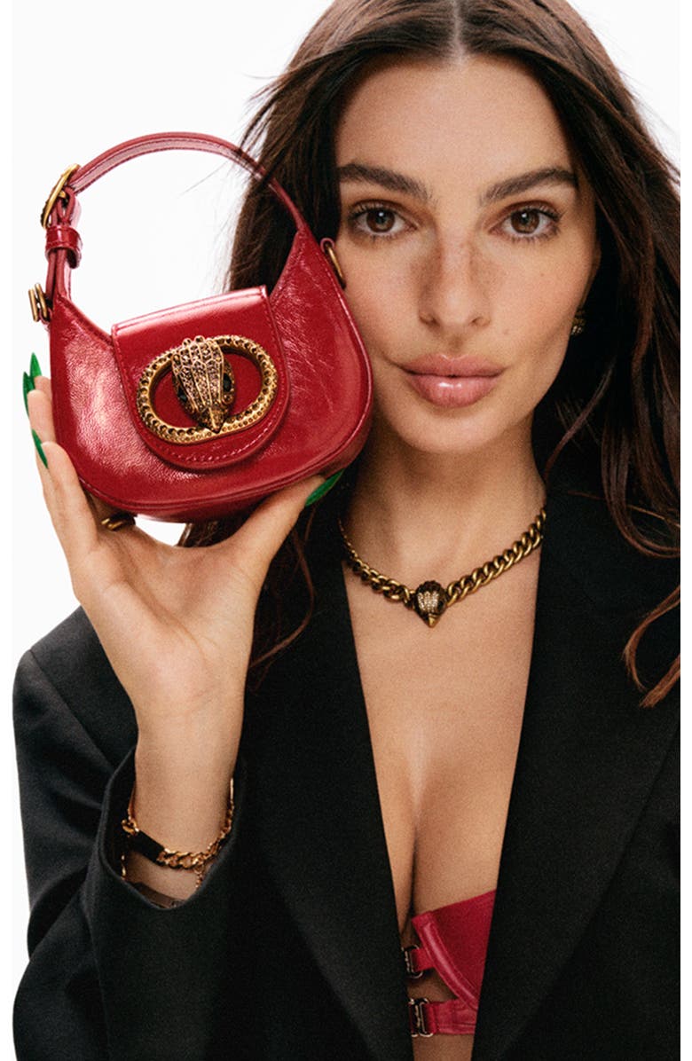 Kurt Geiger London Micro Chelsea Hobo Bag, Alternate, color, Red