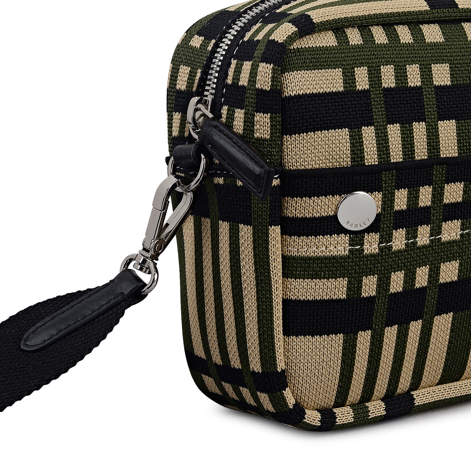 Radley Hadleigh Place - Check Small Ziptop Crossbody Bag, Alternate, color, Porcini