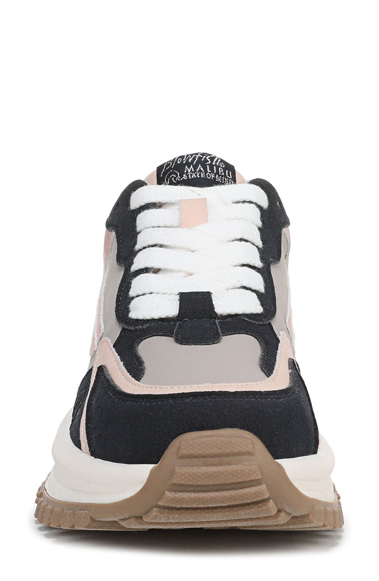 Blowfish Malibu Leo Sneaker, Alternate, color, Navy / Pink Faux Suede