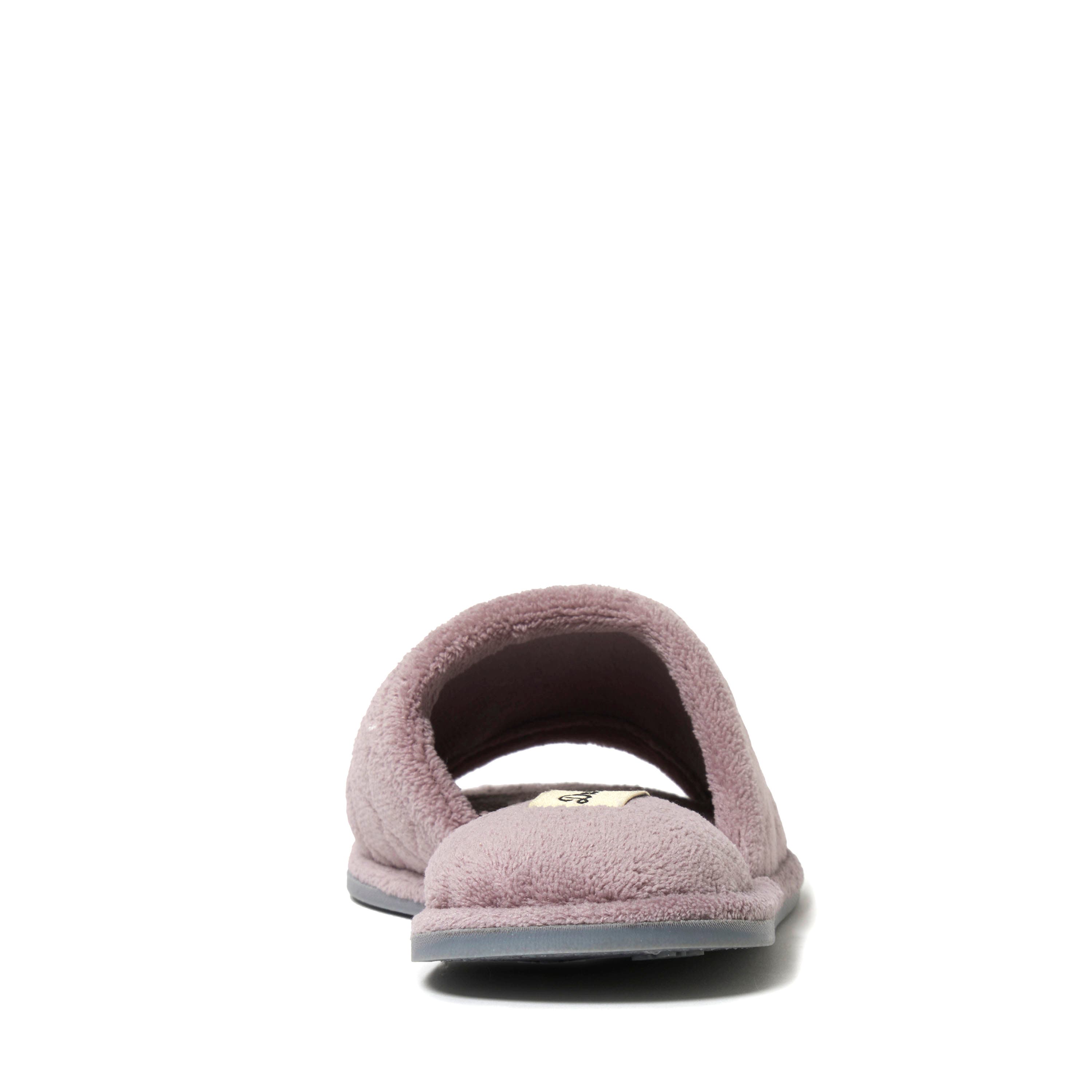 Beatrice Quilted Microfiber Terry Shower Slide Slipper, Alternate, color, Frosted Plum