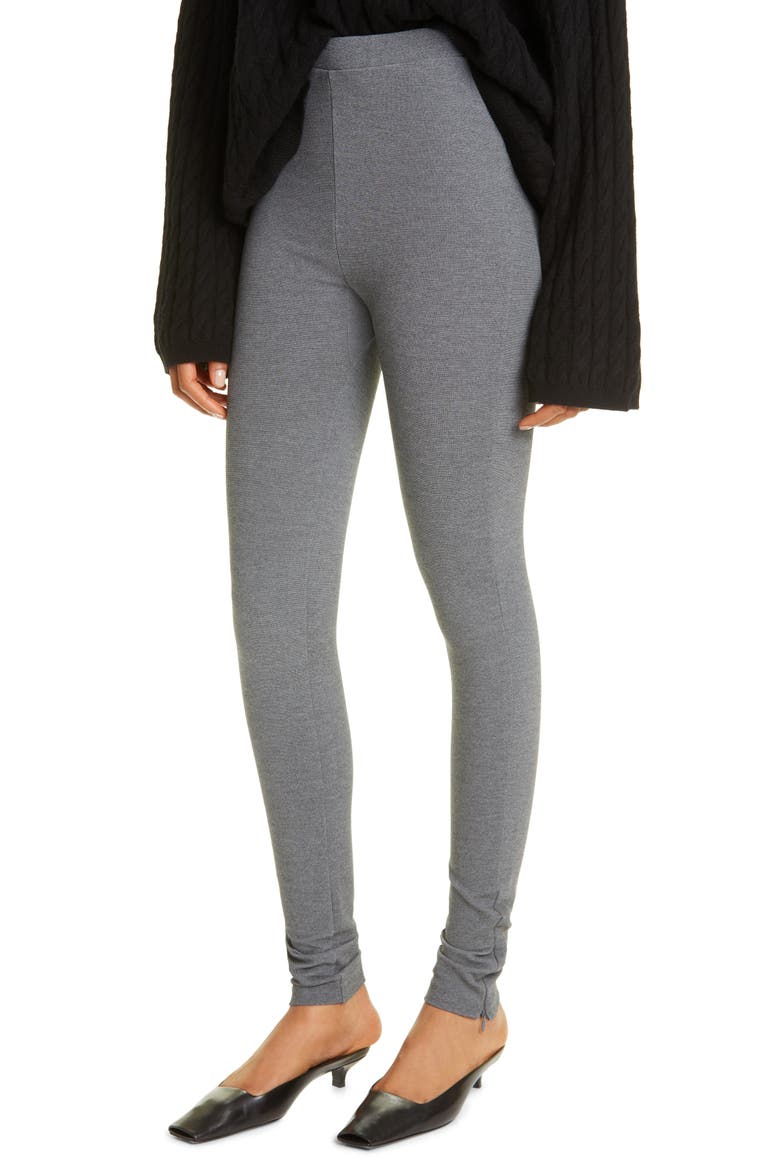 Zip Leggings, Alternate, color, GREY MELANGE