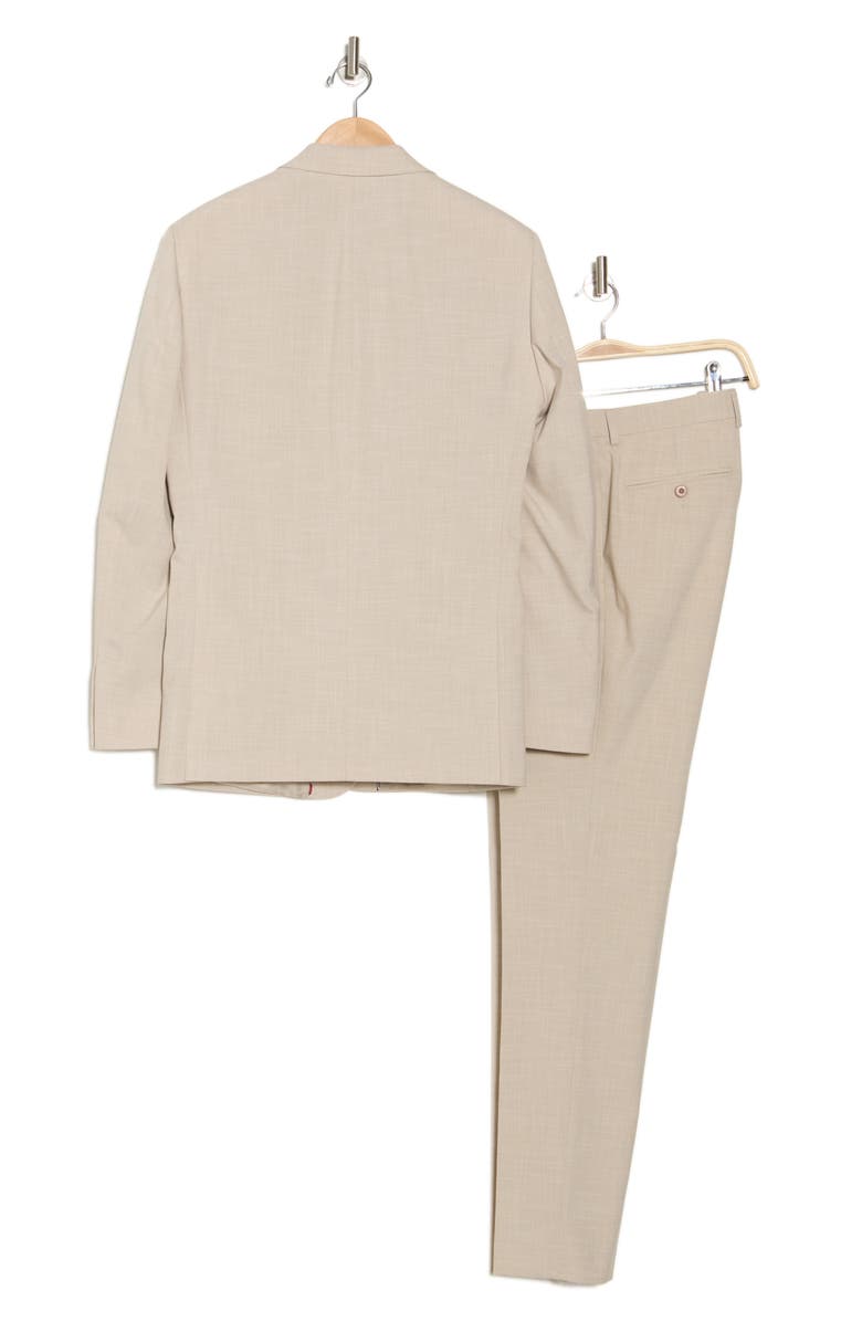 Ben Sherman Slim Fit Solid Notch Lapel Stretch Suit, Alternate, color,