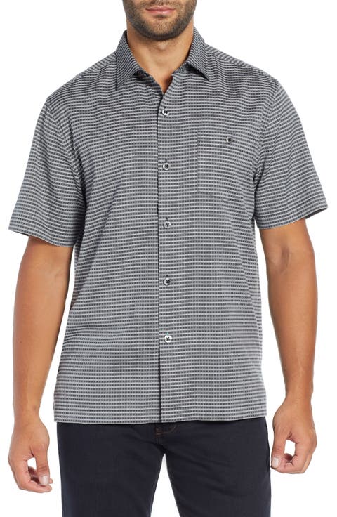 Check in the Tropics Silk & Cotton Camp Shirt