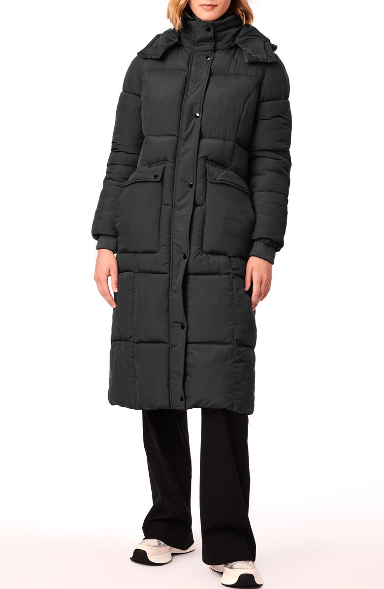 Bernardo Heavyweight Faux Fur Collar Water Resistant Puffer Coat, Alternate, color, 