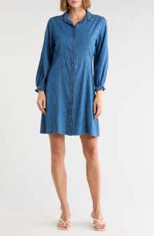 Long Sleeve Denim Shirtdress