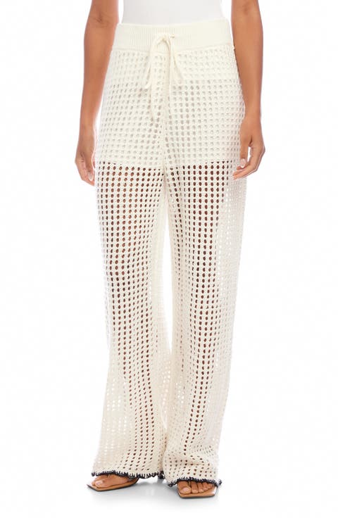 Gianna Open Knit Straight Leg Pants