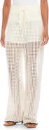 FIFTEEN TWENTY Gianna Open Knit Straight Leg Pants