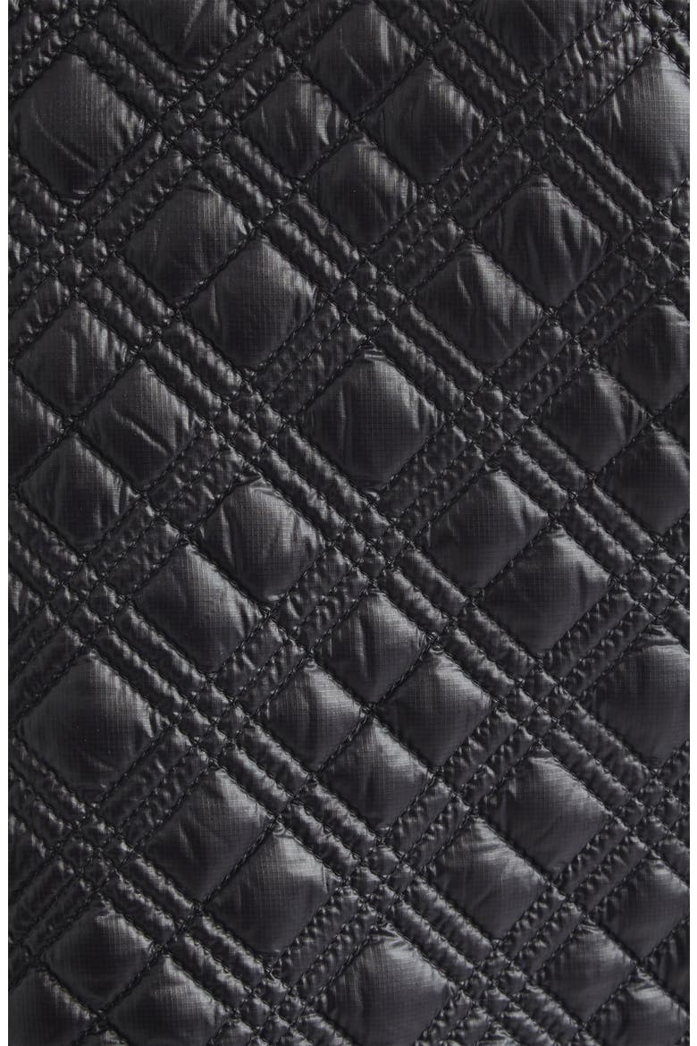 Interiorite Quilted Down Ripstop Vest, Alternate, color, BLACK