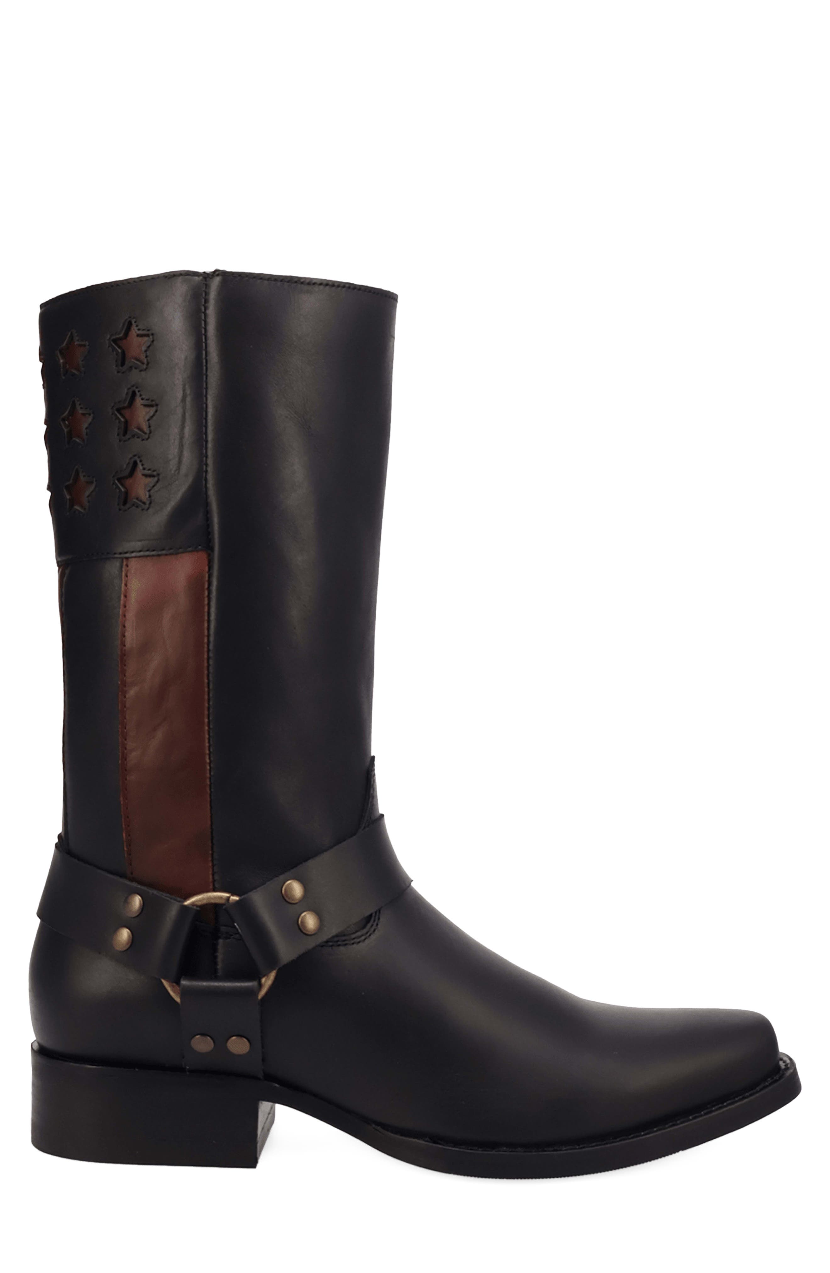 Patriot Harness Boot, Alternate, color, BLACK